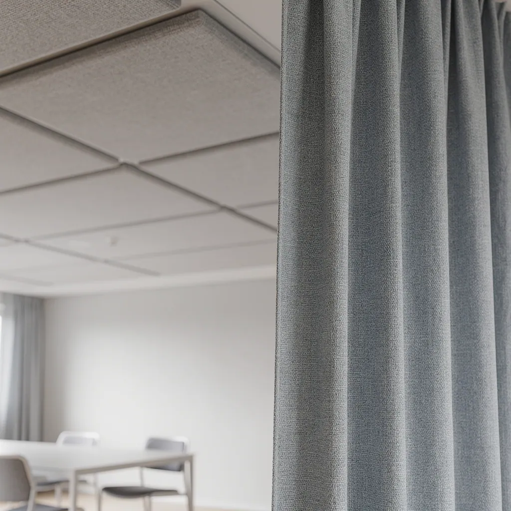 Akustikplattor, textilier och väggar i en lokal suger åt sig matos. Lukten sitter i materialen, inte bara i luften.